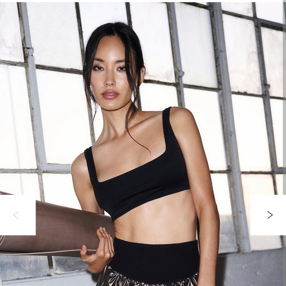 FP Movement by Free People Epic Mini  Sports Bra Black